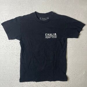Khalid Free Spirit Tour 2019 Black Graphic T Shirt Size S
